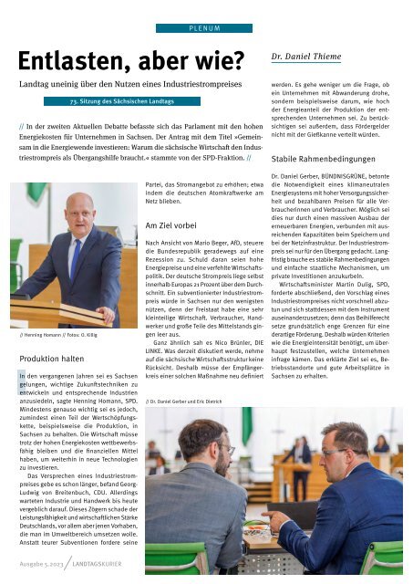 Landtagskurier, Ausgabe 5/23