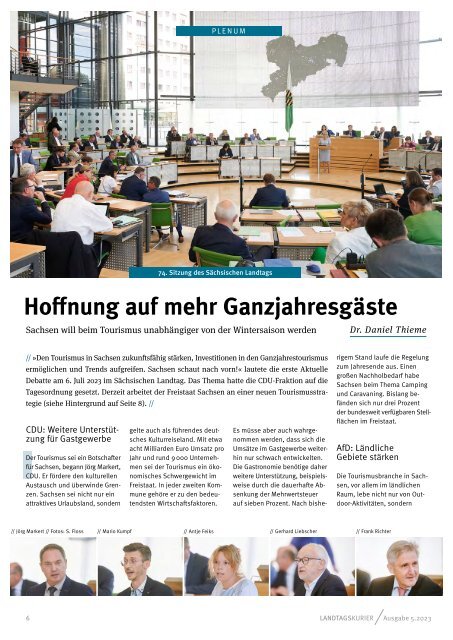 Landtagskurier, Ausgabe 5/23