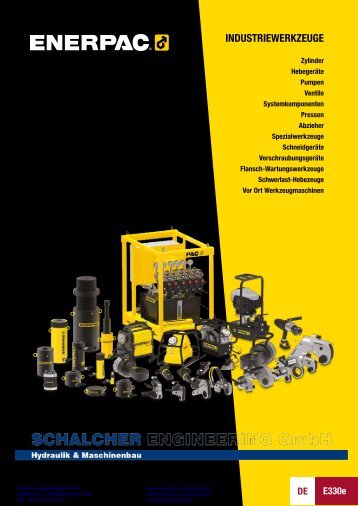 Enerpac Industriewerkzeuge Katalog - Schalcher Engineering GmbH