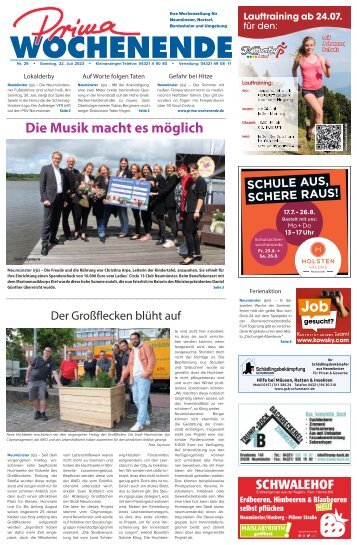Prima Wochenende 29 2023