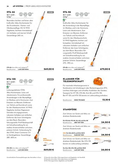 STIHL Katalog Akkutechnik für Profis - bei Deterding