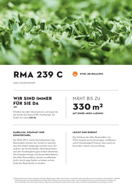 STIHL Katalog Akku-Gartengeräte AK-System - bei Deterding