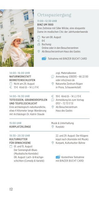 Binzer Bucht Veranstaltungskalender August