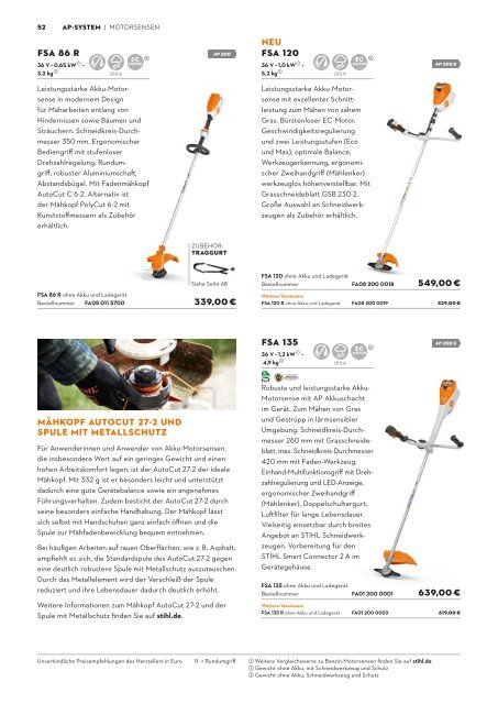 STIHL Katalog Akku-Technik & Akku-Systeme - bei Deterding