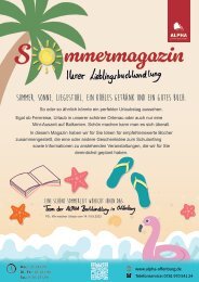 Sommer-Magazin 2023 – ALPHA Buchhandlung Offenburg