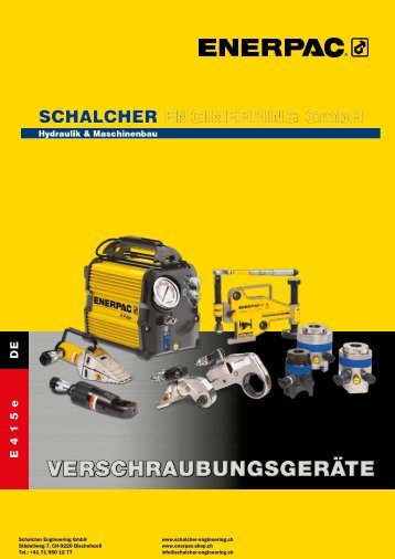 Enerpac Verschraubungstechnik - Schalcher Engineering GmbH