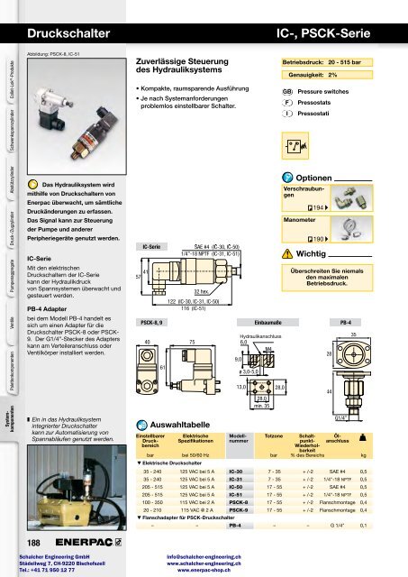 Enerpac Spanntechnik - Schalcher Engineering GmbH