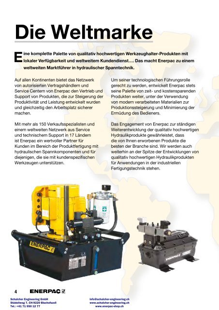 Enerpac Spanntechnik - Schalcher Engineering GmbH