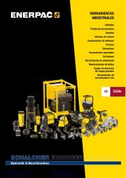 Enerpac Herramientas Industriales - Catálogo Español - Schalcher Engineering GmbH