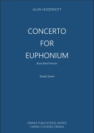 ALUN HODDINOTT - Euphonium Concerto - Brass Band Version