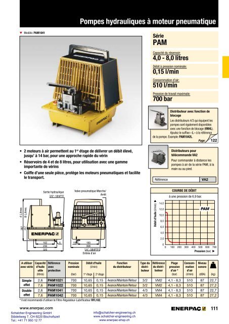 Enerpac Outillages Industriels - Catalogue Français - Schalcher Engineering GmbH