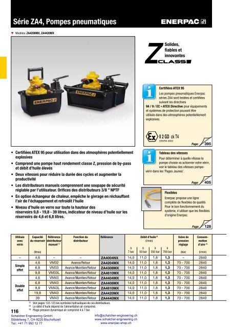 Enerpac Outillages Industriels - Catalogue Français - Schalcher Engineering GmbH