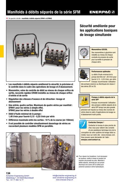 Enerpac Outillages Industriels - Catalogue Français - Schalcher Engineering GmbH