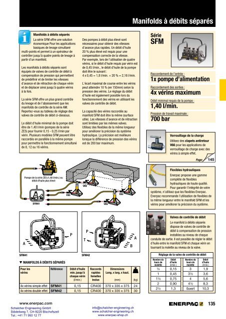 Enerpac Outillages Industriels - Catalogue Français - Schalcher Engineering GmbH