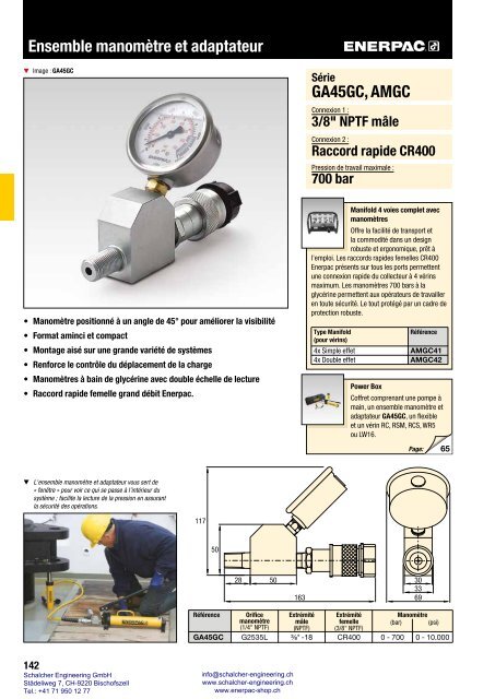 Enerpac Outillages Industriels - Catalogue Français - Schalcher Engineering GmbH