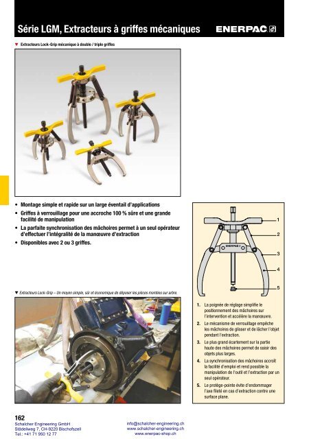 Enerpac Outillages Industriels - Catalogue Français - Schalcher Engineering GmbH