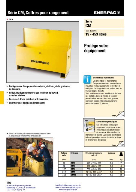 Enerpac Outillages Industriels - Catalogue Français - Schalcher Engineering GmbH