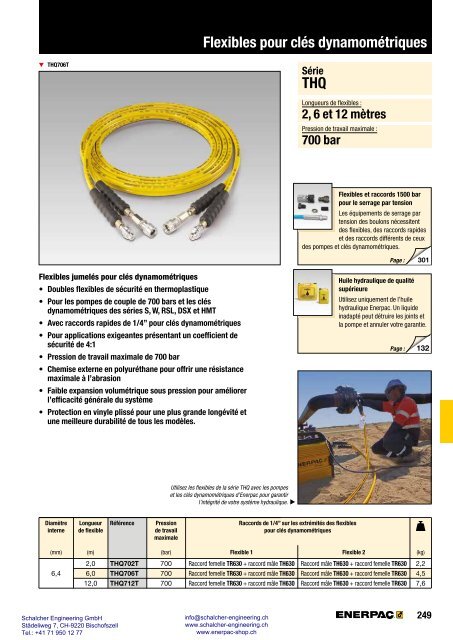 Enerpac Outillages Industriels - Catalogue Français - Schalcher Engineering GmbH