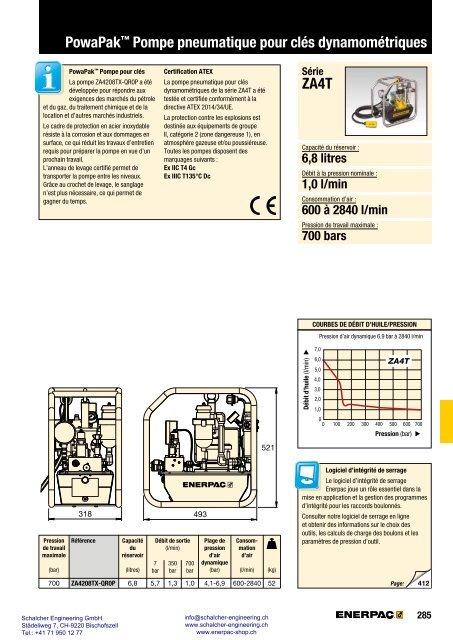 Enerpac Outillages Industriels - Catalogue Français - Schalcher Engineering GmbH