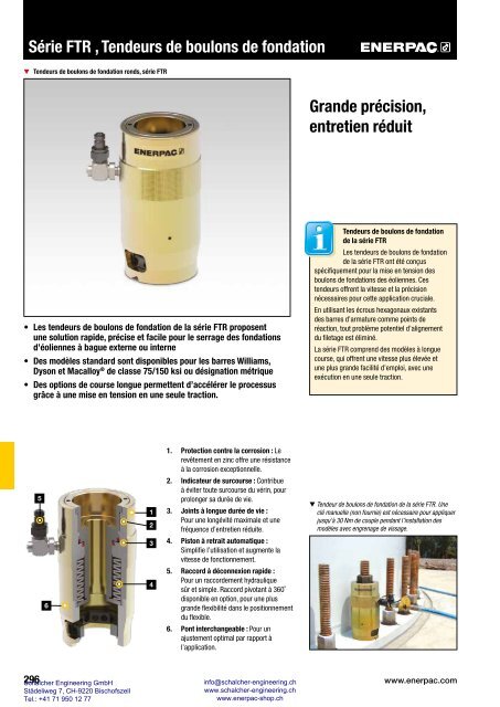 Enerpac Outillages Industriels - Catalogue Français - Schalcher Engineering GmbH