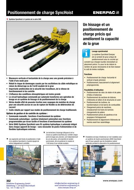 Enerpac Outillages Industriels - Catalogue Français - Schalcher Engineering GmbH