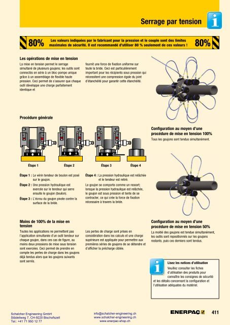 Enerpac Outillages Industriels - Catalogue Français - Schalcher Engineering GmbH