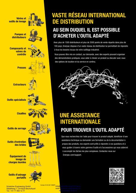 Enerpac Outillages Industriels - Catalogue Français - Schalcher Engineering GmbH