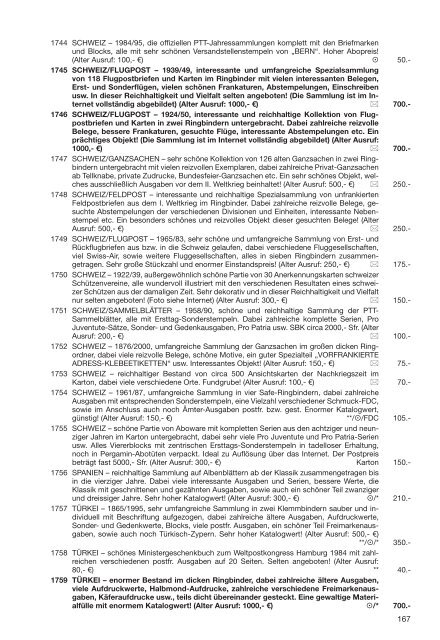 119. Auktion - Sammlungen