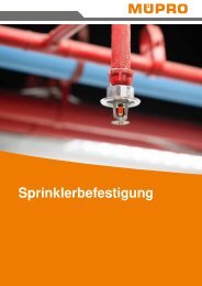 MÜPRO Sprinklerkatalog DE