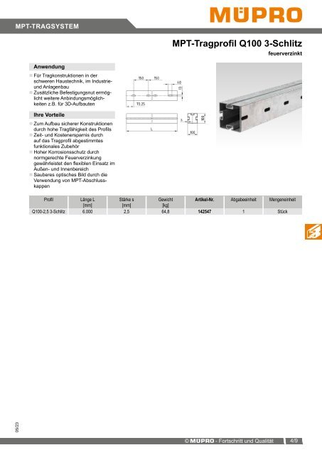 MÜPRO Sprinklerkatalog DE