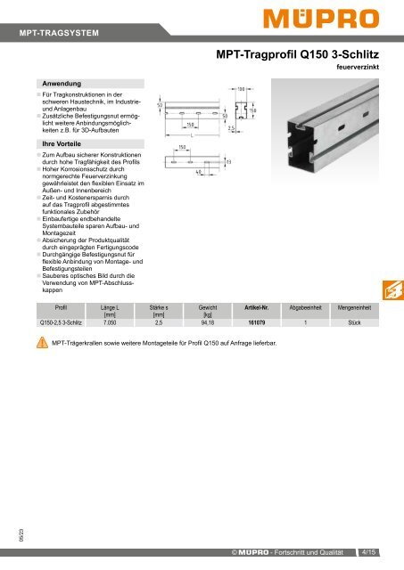 MÜPRO Sprinklerkatalog DE