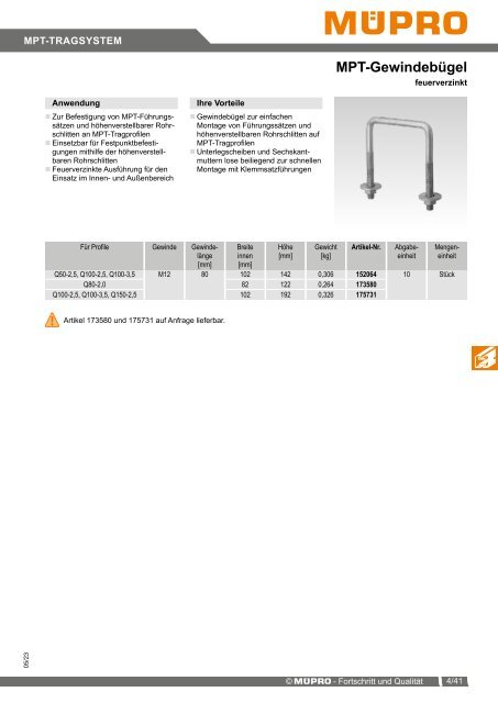 MÜPRO Sprinklerkatalog DE