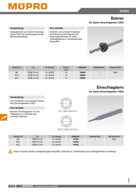 MÜPRO Sprinklerkatalog DE