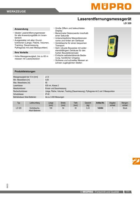 MÜPRO Sprinklerkatalog DE