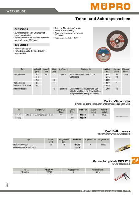 MÜPRO Sprinklerkatalog DE