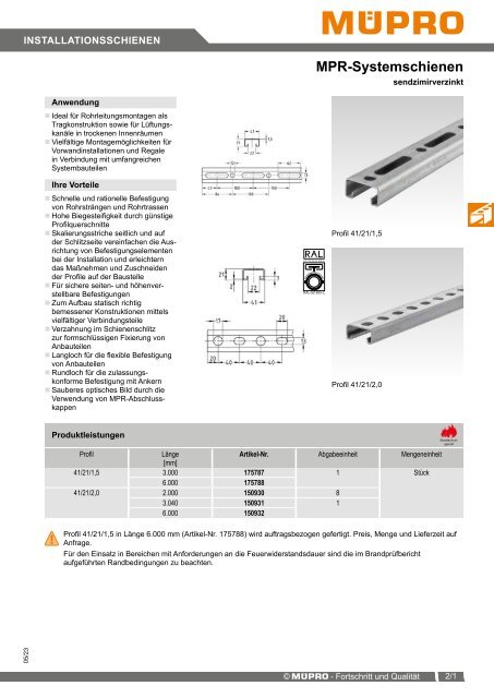 MÜPRO Sprinklerkatalog DE