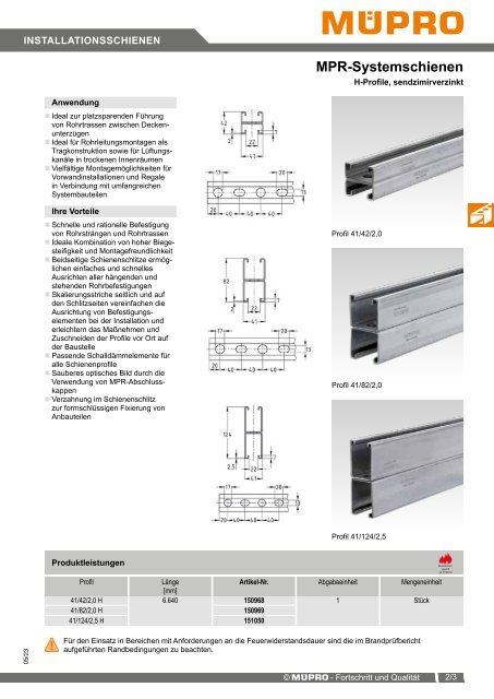 MÜPRO Sprinklerkatalog DE