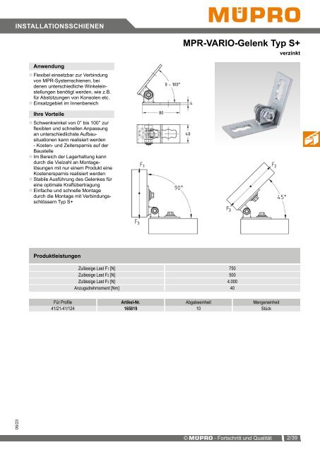 MÜPRO Sprinklerkatalog DE