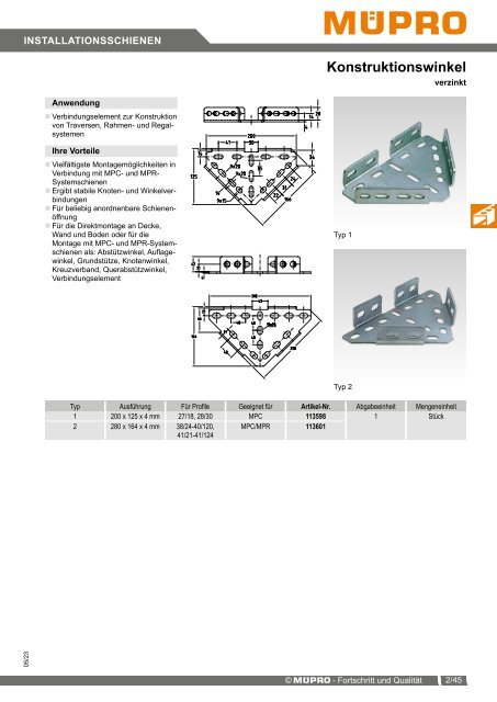 MÜPRO Sprinklerkatalog DE