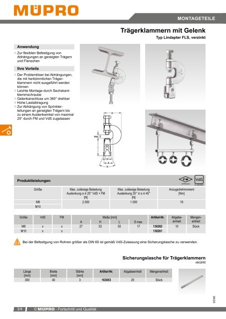 MÜPRO Sprinklerkatalog DE