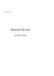 Between the Lies sample chapters