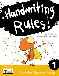 Handwriting Rules! 1 Qld 2e sample/look inside