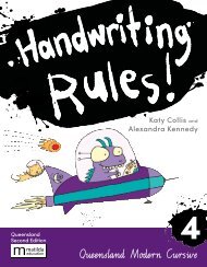 Handwriting Rules! 4 Qld 2e sample/look inside