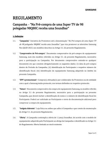 Regulamento_Campanha Pré-Compra TV 98&#039;&#039;