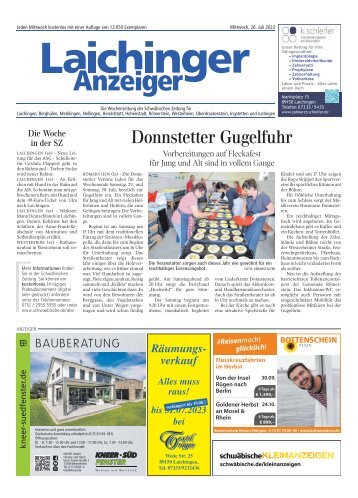 26.07.2023 Laichinger Anzeiger