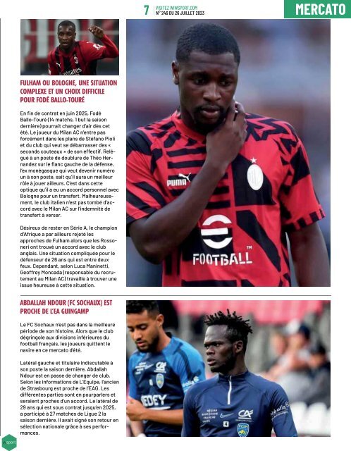 Journal wiwsport n246 - 26 juillet 2023