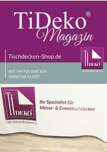 Tischdecken für Messe bedrucken. Ihr Spezialist für Messe & Eventtischdecken