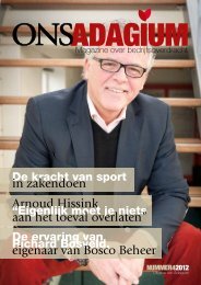 OnsAdagium Magazine 4-2012