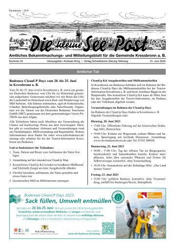 26.07.2023 Die kleine See-Post