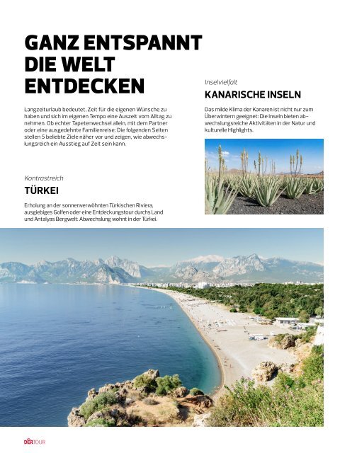 DERTOUR Magalog Langzeiturlaub